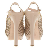 Alexander McQueen Pumps/Peeptoes en Cuir en Nude