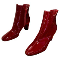 Christian Louboutin Ankle boots Patent leather in Red