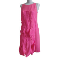 Bottega Veneta zijden jurk in roze