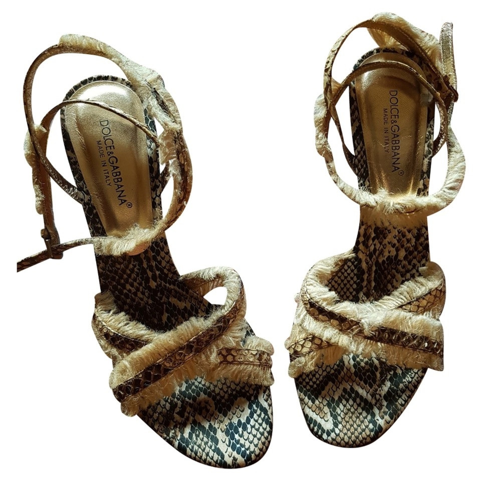Dolce & Gabbana Sandals made of Python leather