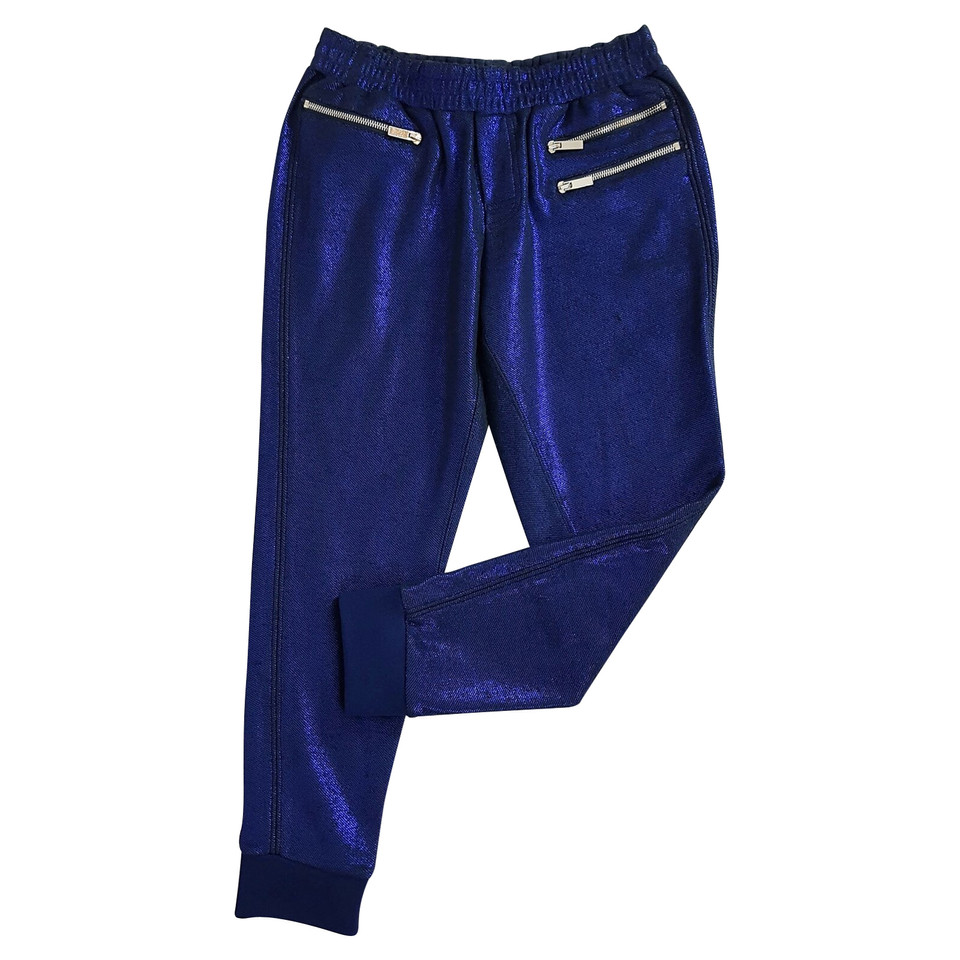 Zoe Karssen Paire de Pantalon en Coton en Bleu