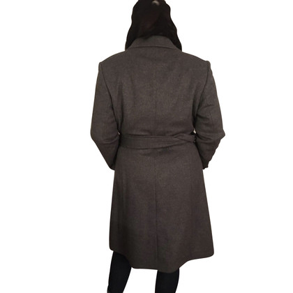 Hugo Boss Jacke/Mantel aus Wolle in Grau