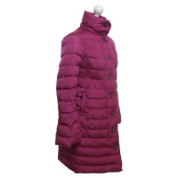 Moncler Quilted coat in fuchsia with down filling