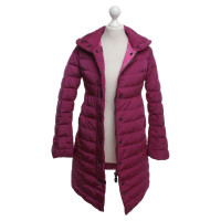 Moncler Quilted coat in fuchsia with down filling