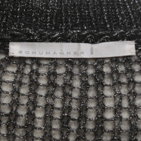 Schumacher cardigan maglia in nero / argento