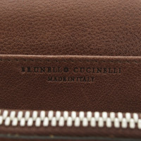 Brunello Cucinelli Wallet in taupe / bruin