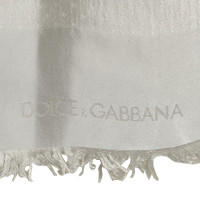 Dolce & Gabbana Sciarpa di seta in grigio