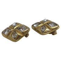 Chanel vintage earrings in golden metal