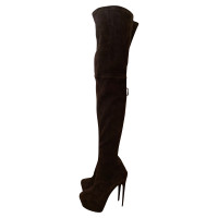 Brian Atwood Boots Suede in Brown