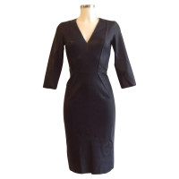 Jitrois Leather Dress in Navy