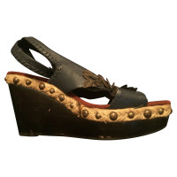 Sam Edelman Sandals Leather in Petrol