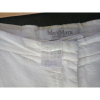 Max Mara Pantaloni di lino bianco