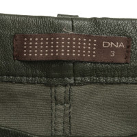 Andere merken DNA - Leren broek in groen