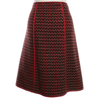 Turnover Wool skirt in color