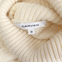 Carven Strick aus Wolle in Creme