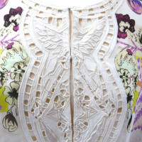 Roberto Cavalli Silk blouse with lace