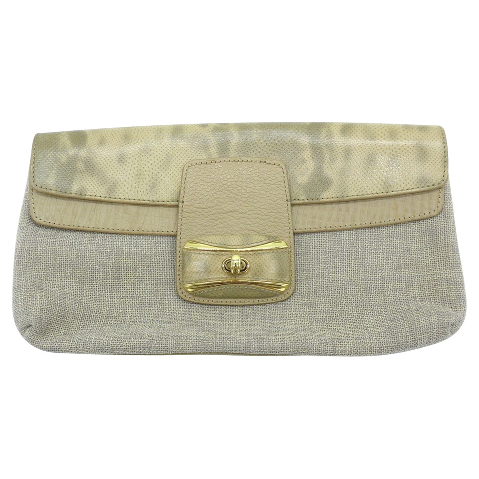 Moschino Cheap And Chic Clutch in Creme