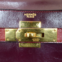 Hermès Kelly Bag 25 Leather in Bordeaux