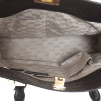 Michael Kors Leather handbag with reptile embossing