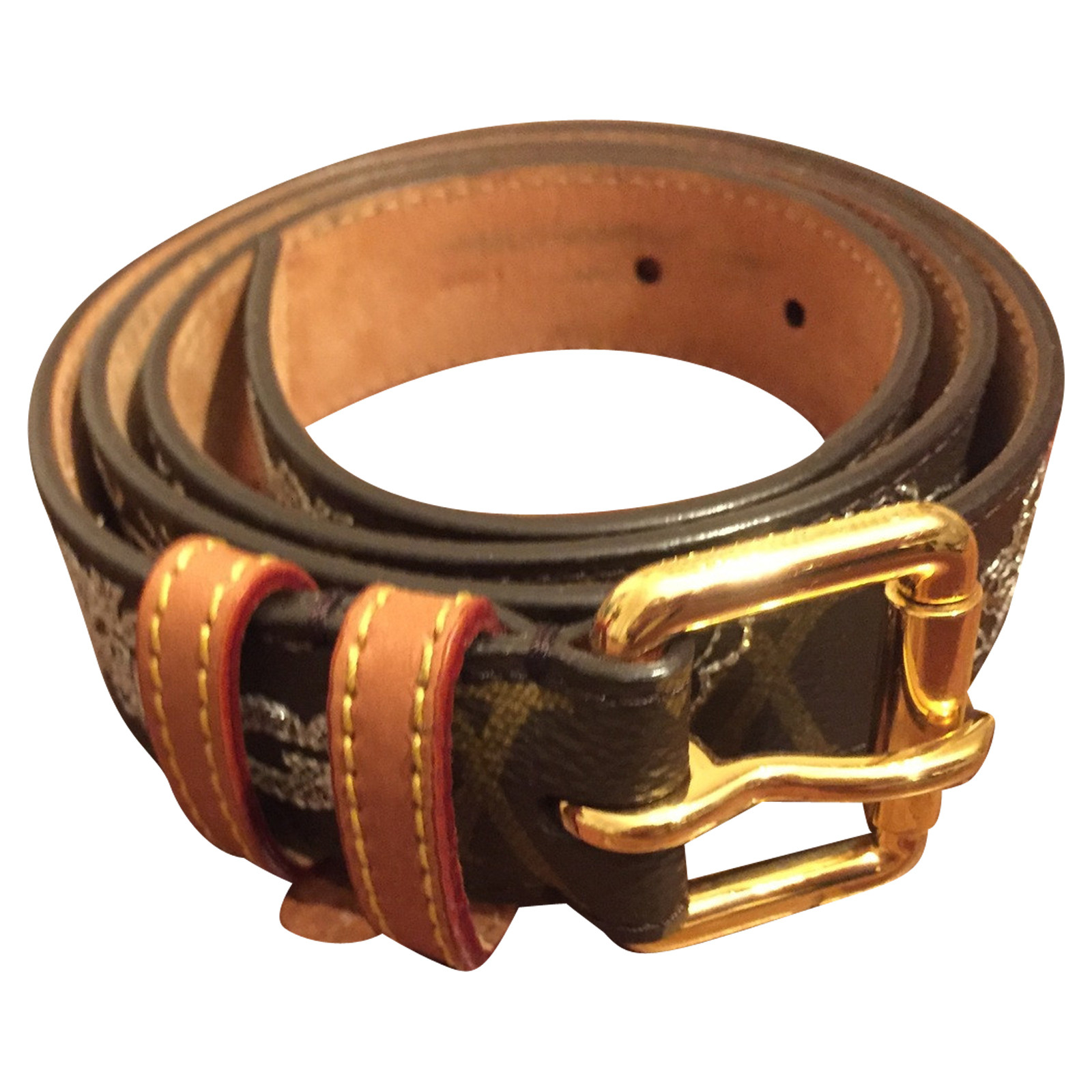 Louis Vuitton Belt Leather in Brown - Second Hand Louis Vuitton Belt  Leather in Brown buy used for 339€ (4446174)