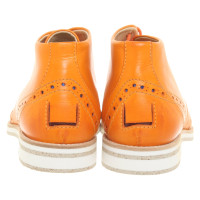 Marithé Et Francois Girbaud Schnürschuhe aus Leder in Orange