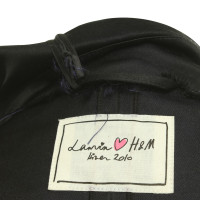 Lanvin For H&M manteau de soie en noir