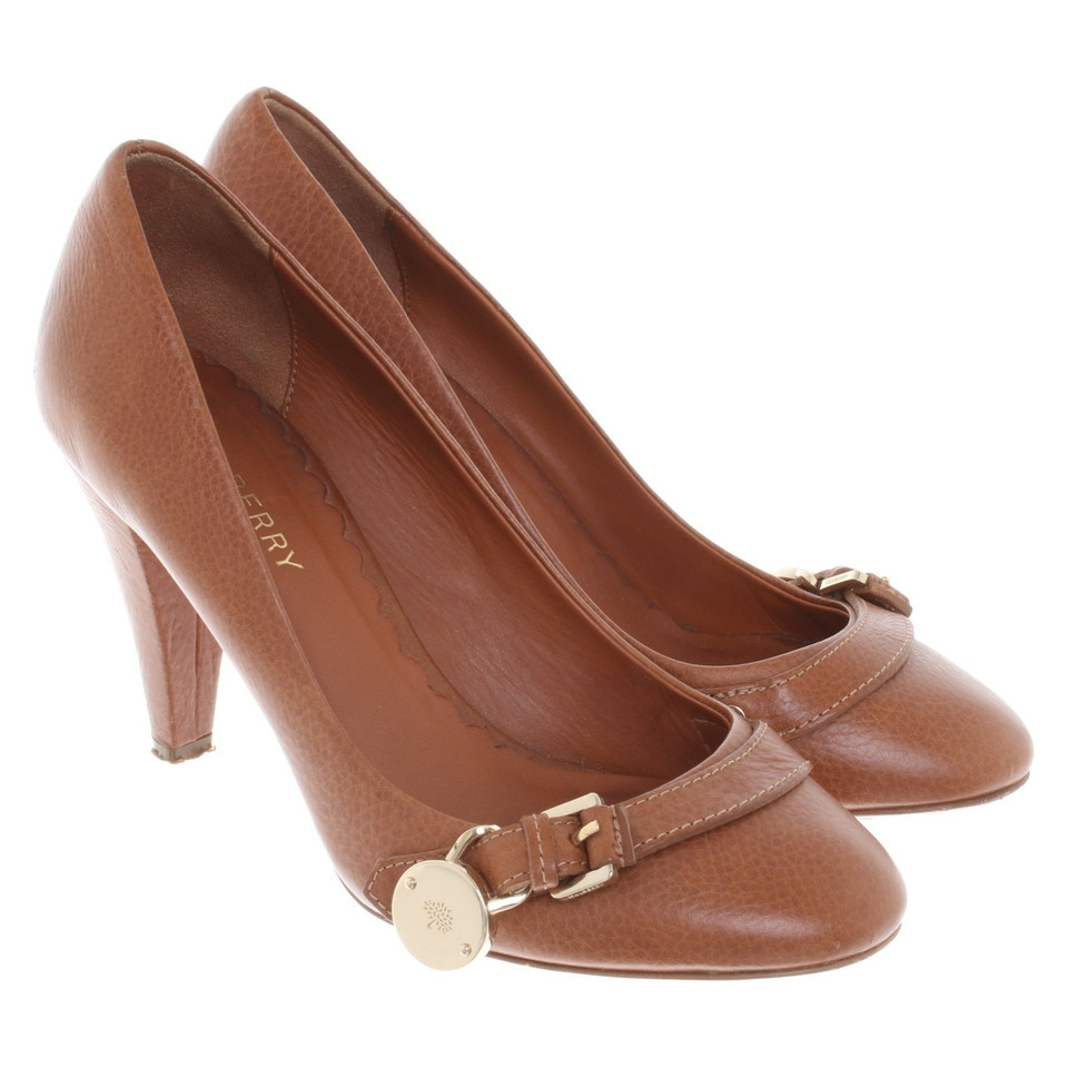 Mulberry pumps in marrone