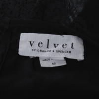 Velvet Bluse in Schwarz