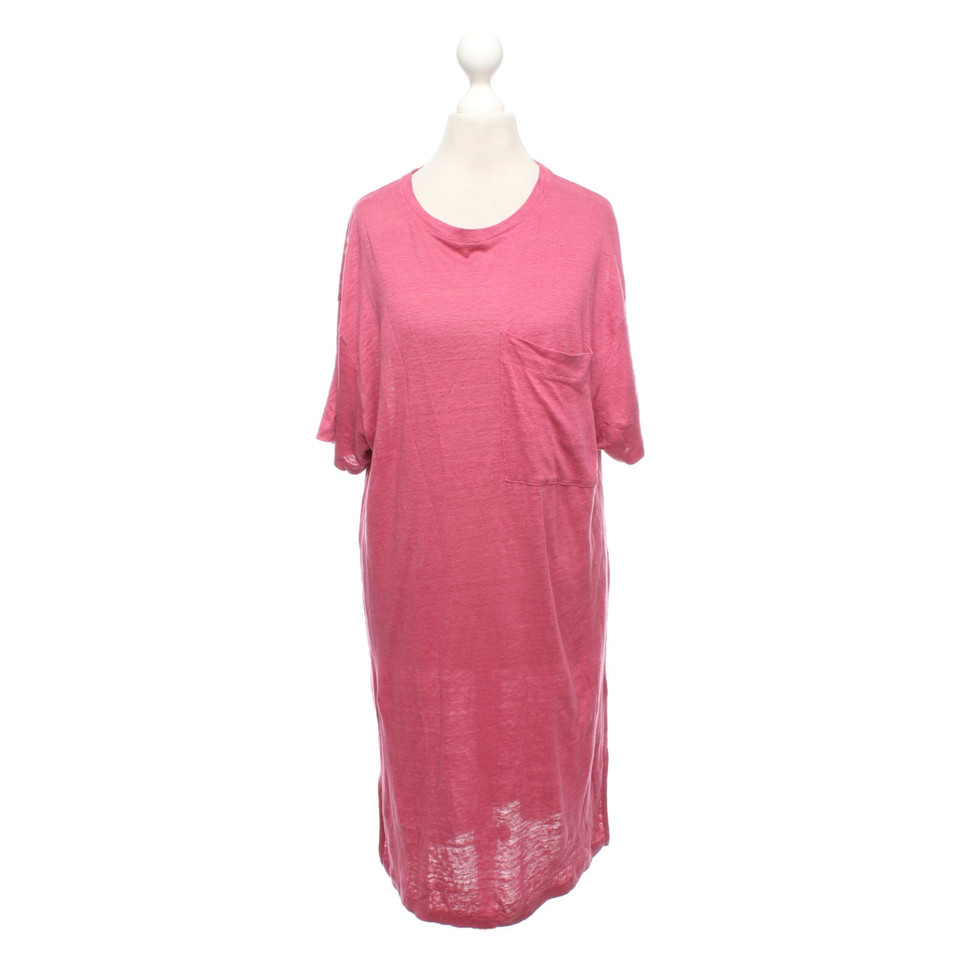 Acne Dress Linen in Fuchsia