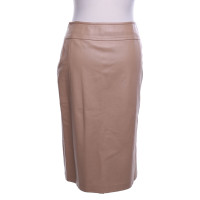 Michael Kors Leather skirt in light brown