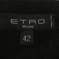 Etro Cardigan di lana mohair in nero