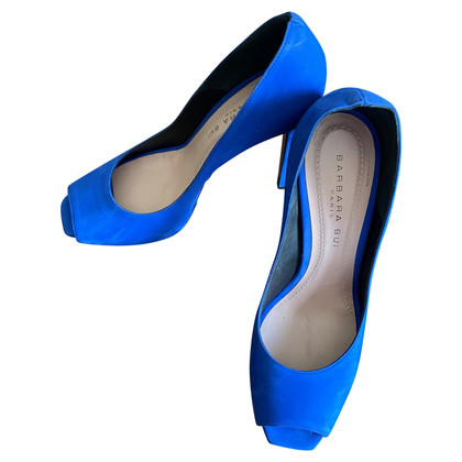 Barbara Bui Chaussures compensées en Daim en Bleu