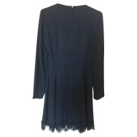 Versace Langärmliges dunkelblaues Kleid