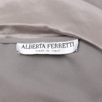 Alberta Ferretti Seiden-Bluse in Grau