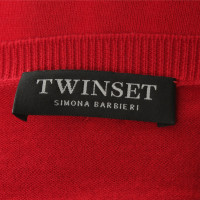 Twin Set Simona Barbieri Oversized sweater in bicolour