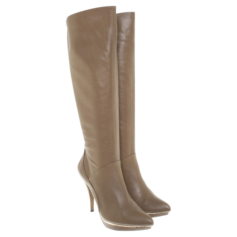 Pura Lopez Stiefel  in Taupe