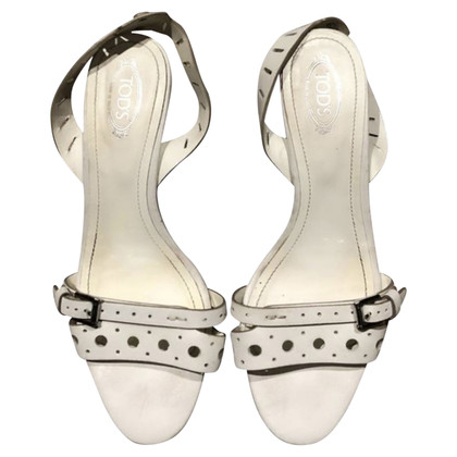 Tod's Sandals Leather in White