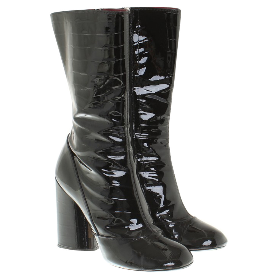 Marc Jacobs Bottes avec gaufrage reptile