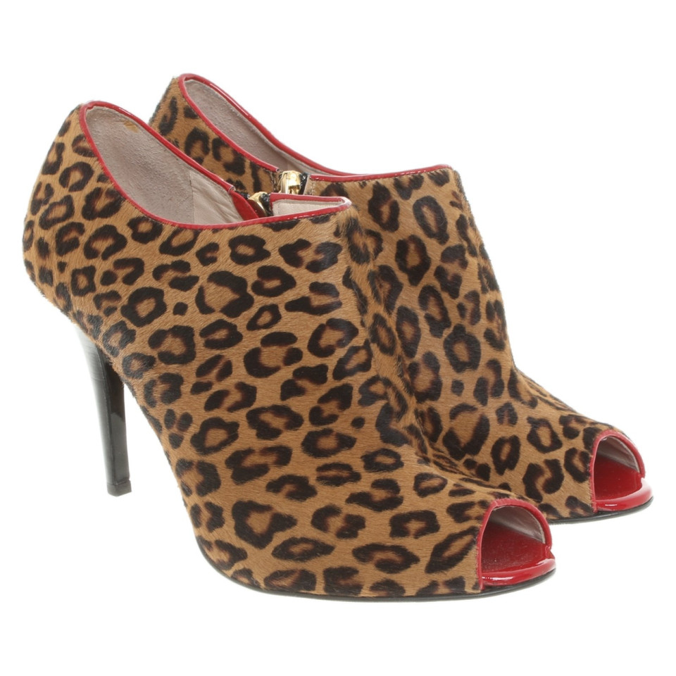 Escada Peeptoes mit Leoparden-Muster