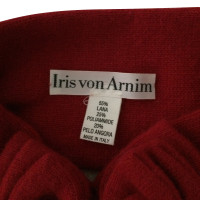 Iris Von Arnim Red headband with bow