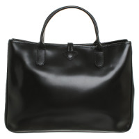 Longchamp Handtasche aus Leder in Schwarz