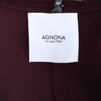 Agnona Blazer aus Wolle in Bordeaux
