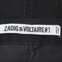 Zadig & Voltaire Pantaloni di velluto a coste in nero