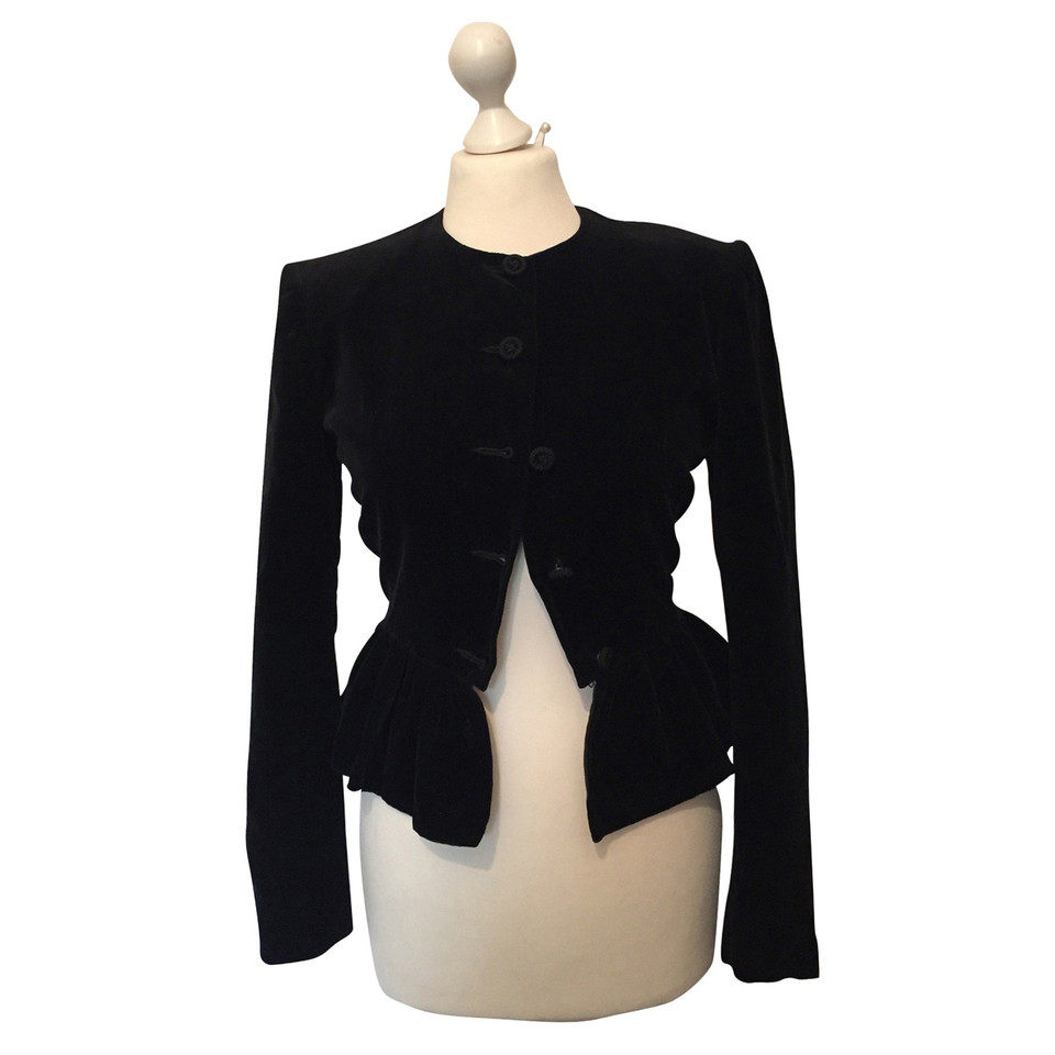 Max Mara Zwart fluwelen blazer