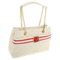 Moschino Love Handtasche in Cremeweiß