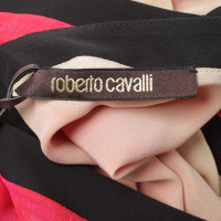 Roberto Cavalli Abendkleid in Rot/Orange/Pink