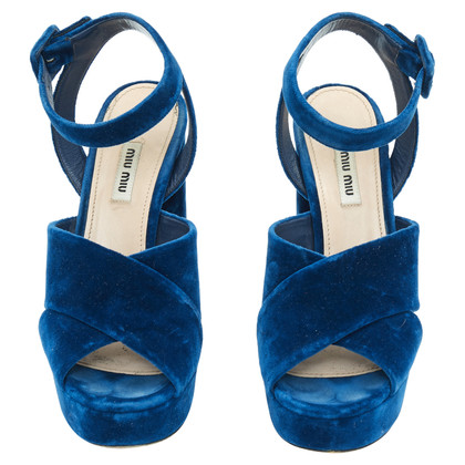 Miu Miu Sandals in Blue