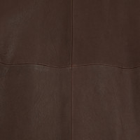 Alexander McQueen Manteau en cuir marron