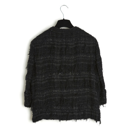 Chanel Jacket/Coat Silk in Black
