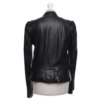 Closed Lederjacke in Schwarz